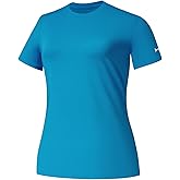 BASSDASH Women’s UPF 50+ Crew Neck Short Sleeve T-Shirt Cooling Performance Sun Protection Tee for Fishing Hiking Casual
