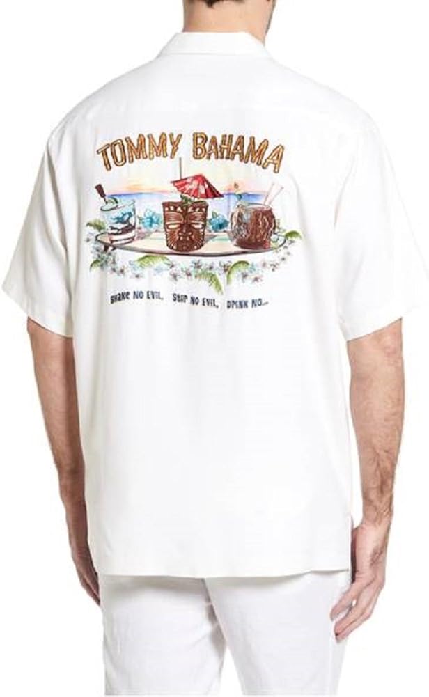 Tommy Bahama Embroidered Shake No Evil Silk Camp Shirt (Color ...