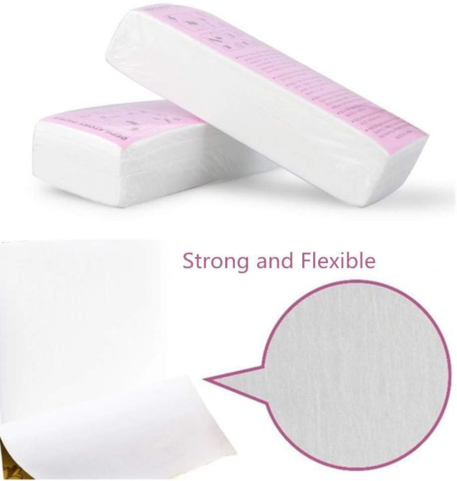 200 Pcs Paper Waxing Health Safety Waxing Strips Hair Removal Wax Strips for Body Skin Hair Removal, 1 count (Pack of 200) - Image 4