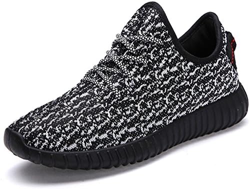 TiAnge Mens Womens Unisex Couple Casual Fashion Sneakers Breathable Athletic Running Shoes Blackwhite 47