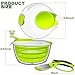 Salad Spinner Dryer, iLove Cooking Grips Salad Spinner with Vegetable Scissors - Large Capacity; BPA Free Certified; Easy Spin for Tastier Salads & Dishwasher Safe