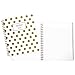 Cambridge Gold Dots Hardcover Notebook, 1-Subject, Wide/Legal Rule, White/Gold Cover, (80) 11 x 8.88 Sheets