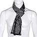 Women and men's Modal Super Soft Oblong Scarf 7312 Inches (black)