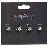 Silver Plated Harry Potter Set of 4 Spell Charm Beads