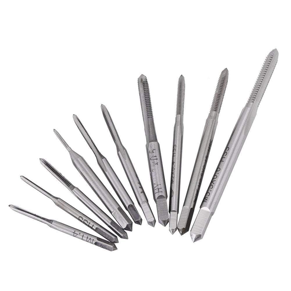 10pcs Metric Taps Set Mini Machine Hand Tap Thread Wire Tapping Threading Taps for Clocks and Watches Tapping
