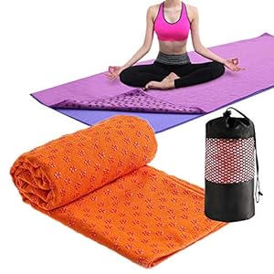 Shulishishop Yoga Mat Towel Yoga Towel Non Slip Exercise Mat Towel Fitness Mats Towel Non Slip Fitness Mat Towel Non Slip Exercise Mat Towel Mat Towel orange,-