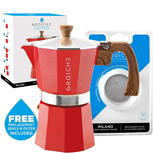 GROSCHE Milano Stovetop Espresso Maker 