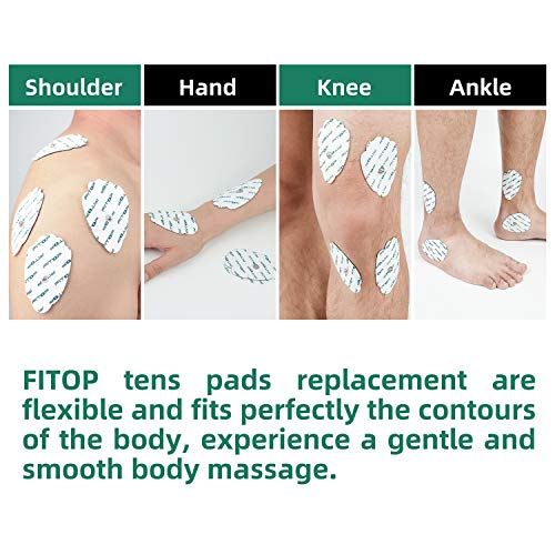 FITOP TENS Pads EMS Unit Snap Electrode 20 Pcs with Super Gel Pricepulse