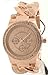 Akribos XXIV Women's Crystal Multifunction Watch - Genuine Crystals On Bezel and Bracelet- 3 Subdials, Day, Date and GMT On Twist Chain Link Bracelet - AK558