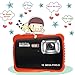 Kids Waterproof Camera Digital Camera for 4-10 Years Old Children, 12MP HD Underwater Action Camera Camcorder with 8X Digital Zoom, 2.0 Inch LCD Display, 16G Micro SD Card – Easy to Use (Orange)