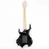 Bonnlo Electric Guitar Flame Style HSH Pickup with Accessories Sunset view 5