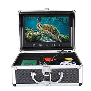 Ashata Appareil Photo Fish Finder, 50m Caméra De Pêche Sous-marine Hd 1000tvl Appareil Photo De Pêche Sous-marine, Détecteur De Poissons étanche De 30 Led Avec écran Couleur Tft De 9 Pouces(eu)