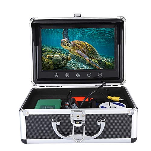 Ashata Appareil Photo Fish Finder, 50m Caméra De Pêche Sous-marine Hd 1000tvl Appareil Photo De Pêche Sous-marine, Détecteur De Poissons étanche De 30 Led Avec écran Couleur Tft De 9 Pouces(eu)