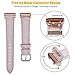Fitlink Bands Compatible Fitbit Charge 3 / Charge 3 SE for Women Men, Classic Genuine Leather Wristbands with Metal Connectors Replacement Bands Accessories for Fitbit Charge 3, Small and Large, Pink