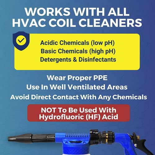 HVAC Guys Coil Cannon Mixing Sprayer for Air Conditioner and Refrigeration Dilution Ratios 2