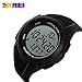 SKMEI 1108 Japanese-quartz LED Display 50M Waterproof Sports Multifunction Pedometer Watch