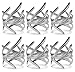 DII Decorative Assorted Silver Napkin Ring Set, One Size, Branch, 6 Count