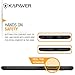 KAPAVER® Xiaomi Mi A1/Mi 5X Back Cover Case Premium Tough Rugged Solid Black Shockproof Slim Armor Back Cover Case for Xiaomi Mi A1/Mi 5X