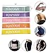 KINYAW Resistance Bands Set, Resistance Loop Exercise Band with Carry Bag -12-inch Workout Exercise Bands for Women Men, Set of 5