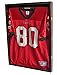 Lockable, UV Protect Jersey Display Case Wall Cabinet Shadow Box for Football Hockey Baseball Jersey, Mahogany, JC01-MAH