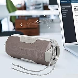 FM-luidspreker, luidsprekerbox Ondersteuning geheugenkaart en U-schijf voor thuis voor buitenfeesten, kamperen(grey)