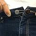 CandyHome 12 Pcs No Sew Elastic Spring Button Pant Waistband Extender for Men or Women with Metal Button