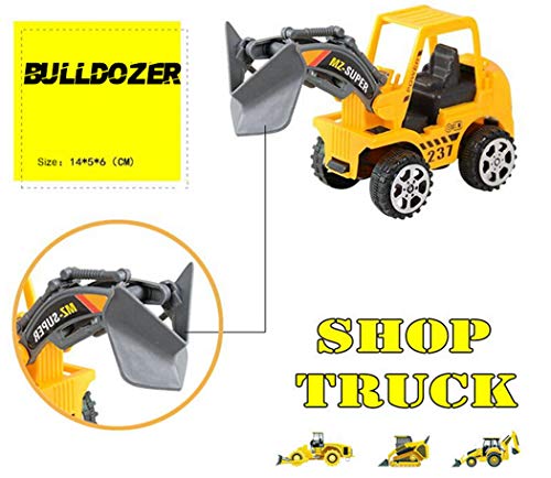 Angoo 6Pcs Construction Vehicle Truck Push Engineering Toy Cars Children Kid Toys, Perfect Truck Toy for Toddler Boys Girls