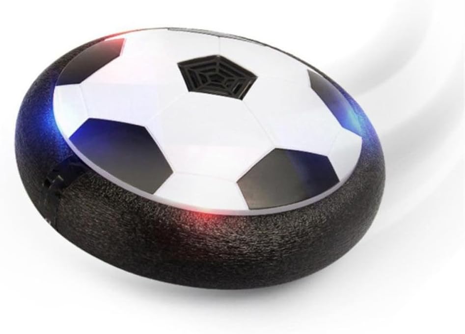 Air Football Aire Fu?Ball Air Power Soccer Disk centtechi Hover pelota con iluminación LED Air Fútbol juguete Interior y Drau?En F ¨ ¹ r Niños, negro: Amazon.es: Deportes y aire libre
