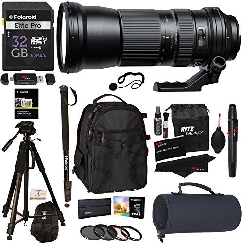 Tamron SP 150-600mm AFA011S700 F/5-6.3 Di USD Zoom Lens for Sony Cameras, Polaroid Optics 95mm Multi-Coated Filter Kit, 72