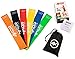 4KOR Fitness Set of 6 Resistance Loop Bands (12 x 2-Inch) with Carrying Case