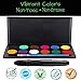 Mosaiz Face Makeup, Face Paint Kit for Kids, 12 Colors Professional Face Painting Palette for Purim with 30 Stencils, Brush and Facepaint Crayon, Birthday Gift for Girls, Body Paint
