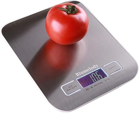 Amazon キッチンスケール デジタルスケール スケール Blumelody 1gから5000ｇまで 風袋引き機能 高精度センサー 自動オフ 計り 料理 シルバ デジタルはかり オンライン通販