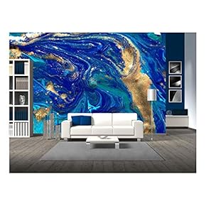 BRAND_NAMEMarbled Blue Abstract Background Liquid Marble Pattern