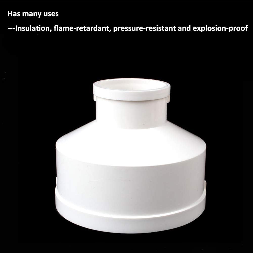 Plastic Duct Pipe Reducer Connector, Downpipe 110mm to 50mm Downpipe