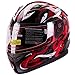 IV2 Red VIPER Dual Visor Modular Flip-Up Motorcycle Adventure Touring Helmet [DOT] - Medium