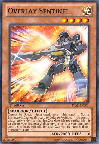 Yu-Gi-Oh! - Overlay Sentinel (LVAL-EN005) - Legacy of the Valiant - 1st Edition - Common