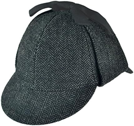 Sherlock Holmes Herringbone Wool Blend Hat