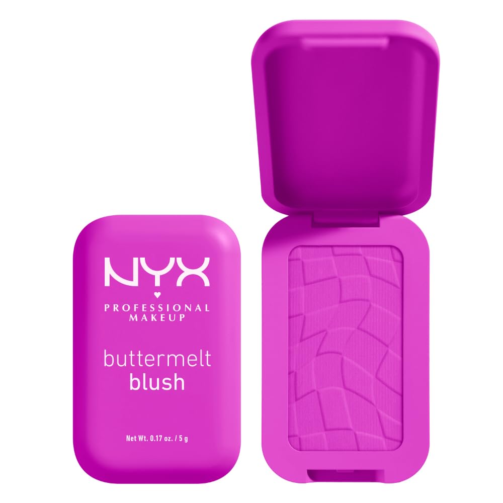 NYX Professional Makeup Buttermelt Powder Blush, Up To 12H Wear, Seamless Blending, Fade and Transfer Resistant, With Shea and Mango Butter, Vegan Formula, Shade: All The Butta — image 1