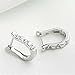 VWH Women's Sterling Silver Ear Hoop Earrings Ear Stud