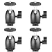 Neewer 4 Pieces 1/4 inch Screw Tripod Mini Ball Head with Lock and Hot Shoe Adapter for LED Light,Monitor,DSLR Cameras,Video and Camcorders primary