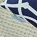 CaliTime Pack of 2 Canvas Throw Pillow Covers Cases for Couch Sofa Home Decoration Modern Geometric Figure Chain Both Sides 18 X 18 Inches Navy Blue