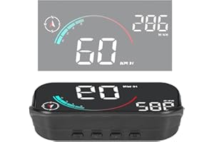 P SEPEY Windshield Speedometer Projector, Digital GPS Speedometer with Speed, Overspeed, Heads Up Display for Cars Suitable for All Vehicles