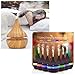 LED Aromatherapy Diffusers, LIN 2020 Air Aroma Essential Oil Diffuser Aroma Aromatherapy Humidifier,for Bedroom Kids Large Room,300ml capacity (Yellow)