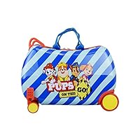 Nickelodeon Paw Patrol Boys - Girls Carry On Luggage 20" Kids Ride-On Trunky Suitcase (BLUE)