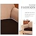CHUN YI Stretch Couch Cushion Cover Suitable for 3 Settee, Sofa Seat Slipcover with Spandex Jacquard Fabric(Large,Chocolate)