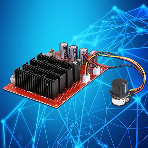 Alloet DC9-50V DC Motor Speed Control Board 3600W 60A with Switch Extension Cord