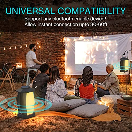 Olafus Outdoor Speaker Bluetooth 2 Pack, 50W Wireless Speakers, IPX5