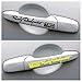 4PCS Reflective Car Stickers Auto TRD Hollow Adhesive Car Door Handle Decals Decor Black