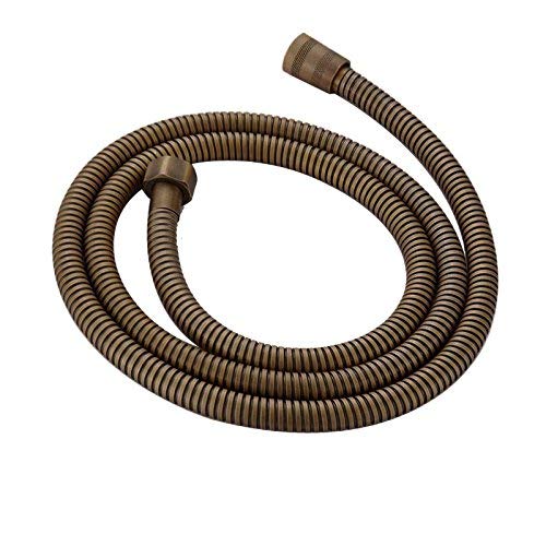 Weirun Bathroom 59-Inch Stainless Steel Interlock Handheld Shower Hose, Antique Brass