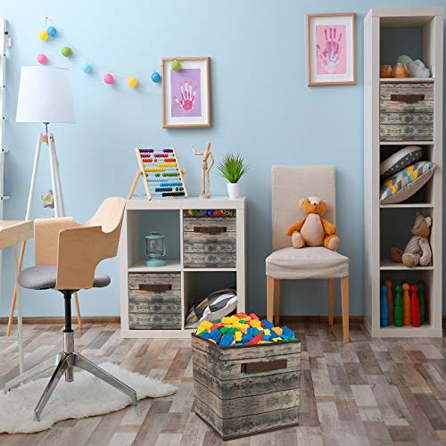 3 Sorbus+Foldable+Storage+Basket+Rustic